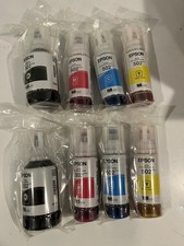 2 Sets of EPSON 502 EcoTank Ink - 8 Bottles Black Cyan Magenta Yellow - Exp 2030