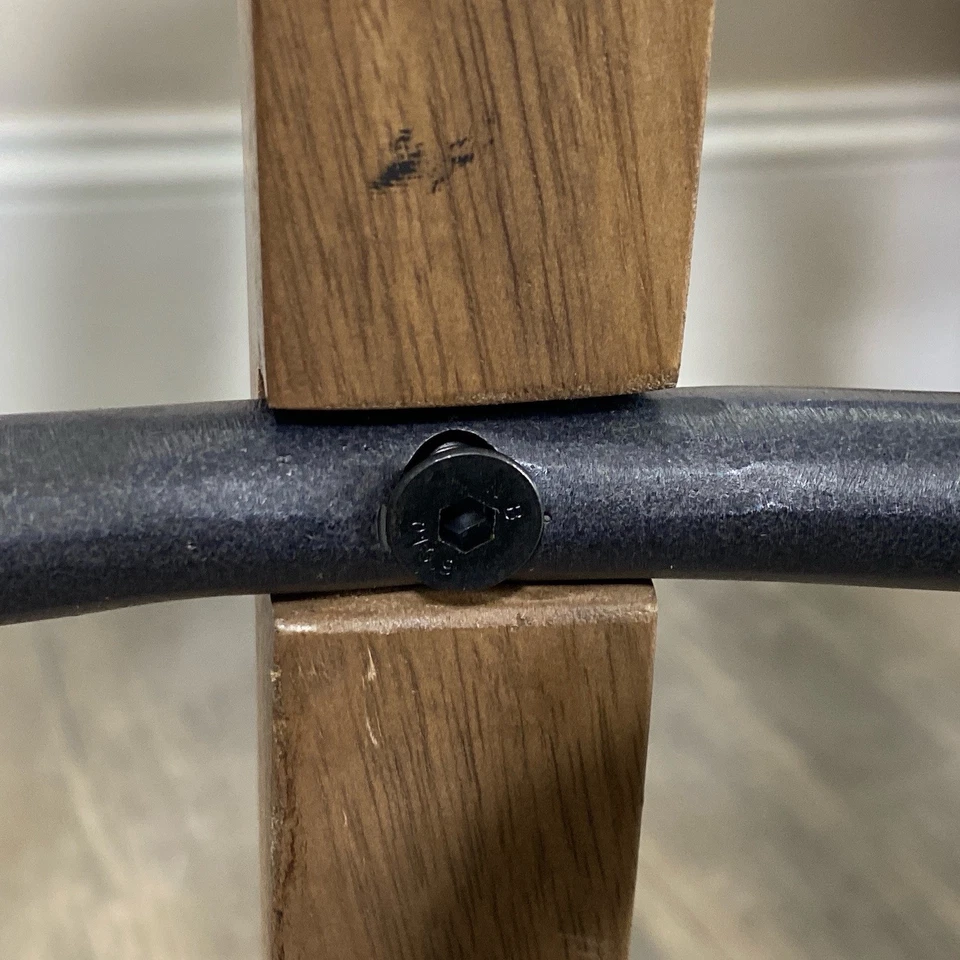 Mid Century Bar Stool Wood and Iron The Modello - Image 4 of 4