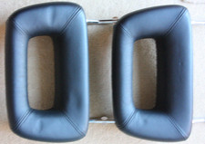 Audi 90 Type B4 80 90 Coupe Black Leather Head Rests (Pair) Front  (25R 0390009)