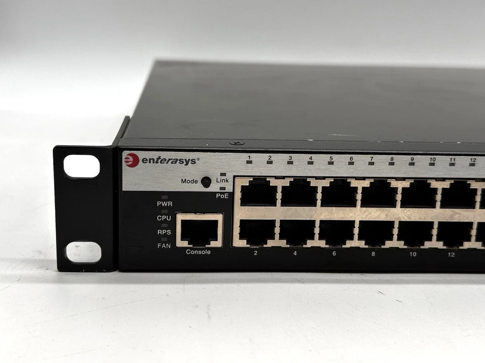 Enterasys 08G20G4-48P PoE Network Switch-No Charger - Image 2 of 4