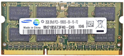 M471B5673FH0-CH9 For Samsung 2GB 2RX8 PC3-10600S-09-10-F2 Laptop Memory