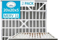 Trion Air Bear 259112-103 2 Pack Pleated Furnace Air Filter 20"x20"X5" MERV 11
