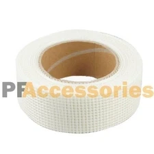 65 FT x 2" in Self Adhesive Fiberglass Cloth Tape White Mesh Roll Drywall Repair
