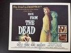 BACK FROM THE DEAD - HORROR - ORIGINAL 1957 TITLE CARD #1 FRANZ +CASTLE VF — photo 1