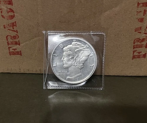 1 oz Silver Mercury Dime Tribute .999 Ag