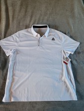 3XL Size Reebok Men's Performance Polo Shirt Stark White