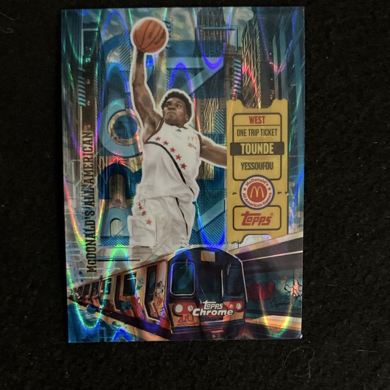 Topps 2025 Chrome McDonald's All American Tounde Yessoufou One Trip Ticket HR-15