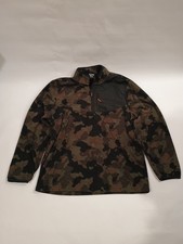 Vintage Starter Olive Camo Fleece Pullover 1/4 Zip Size L