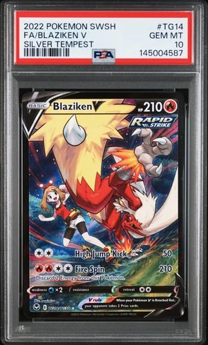 [PSA 10] Blaziken V TG14/TG30 Silver Tempest Trainer Gallery