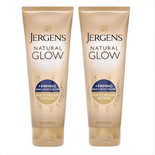 2x Jergens Self Tanning Lotion for Fair to Medium Skin Tone Natural Glow Tubes