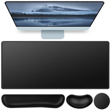 Mouse Pad with Wrist Rest 4-in-1 Large Mousepad Keyboard Wrist Rest Mouse Pad...