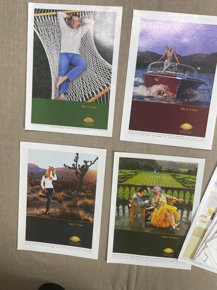 Mandarin Oriental Hotel Magazine Advertisement lot of 25 Ads 2000s Celebrities o - Image 3 of 4