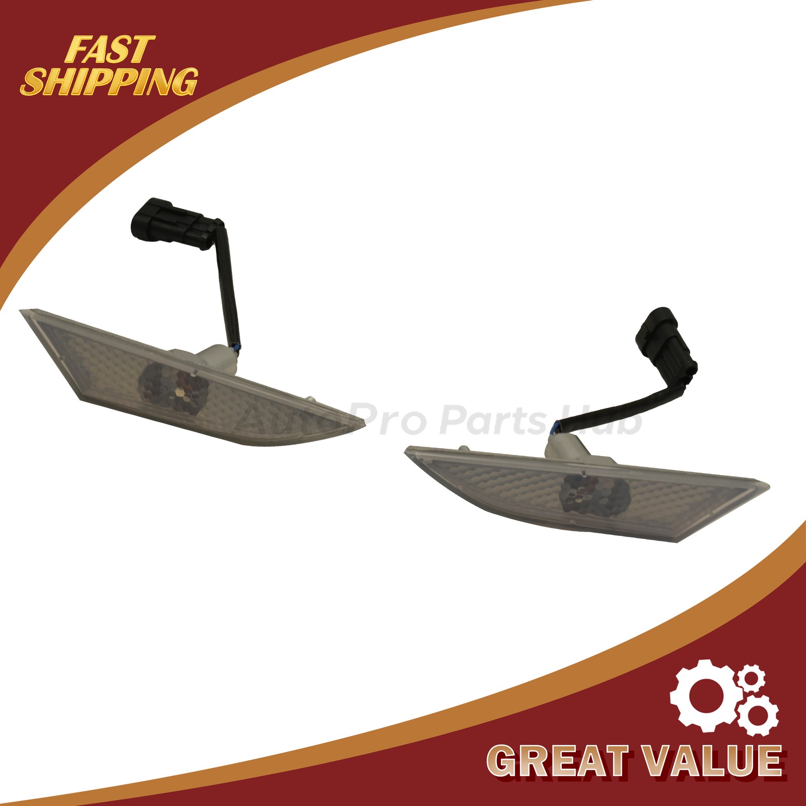2x Bumper Side Marker Indicator Front For Lamborghini Gallardo LP560-4 LP550-2