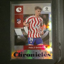 2022-23 Panini Chronicles Pablo Barrios #3 Atlético Madrid Rookie Soccer Card RC. rookie card picture