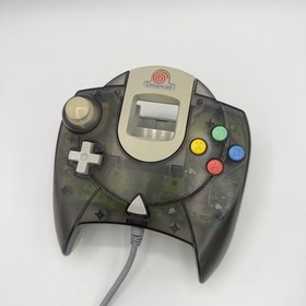 Sega Dreamcast Clear Smoke Translucent Black Controller Tested OEM HKT-7700