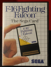 BOXED MASTER SYSTEM GAME F-16 FIGHTING FALCON THE SEGA CARD  W CASE