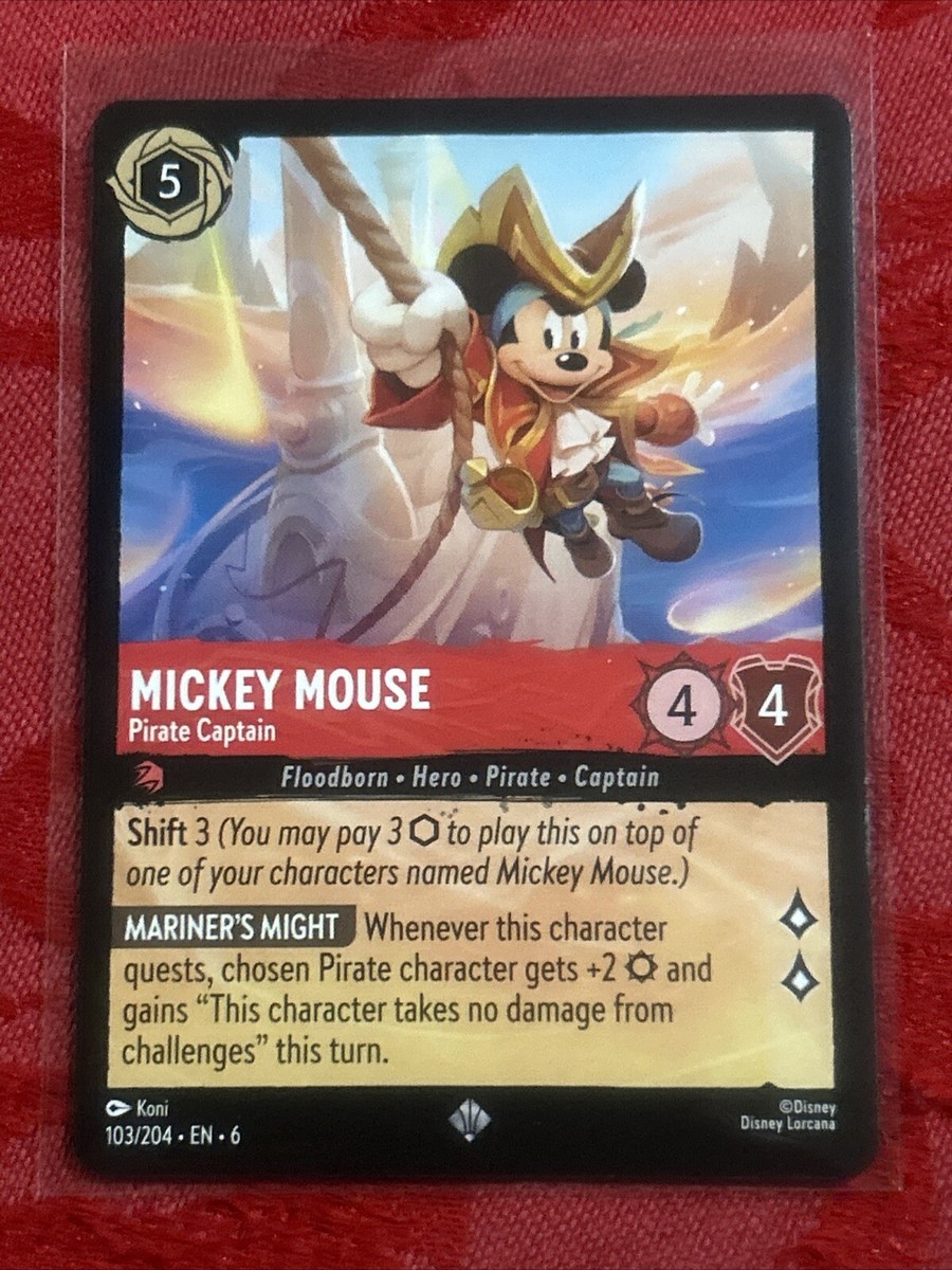 Disney Lorcana: Azurite Sea - Mickey Mouse - Pirate Captain - 103