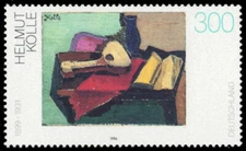 GERMANY 1924 - "Still Life with Guitar" by Helmut Kolle (pc16491)