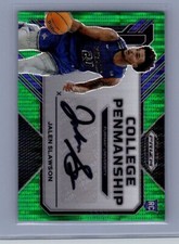 2023 Panini Prizm Draft Picks Jalen Slawson College Penmanship Green Pulsar #/25