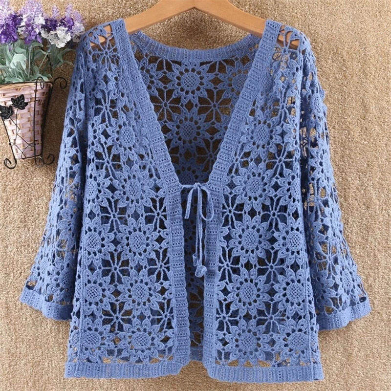 Flower shop lace cardigan
