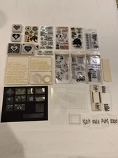 XL Collection of Clear Silicone Stamps Papercrafting *NEW* Dozens of Designs