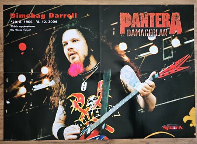 DIMEBAG DARRELL (Pantera) - MEGA Poster von 2005 - A2 Format (55 x 40 cm) - NEU!