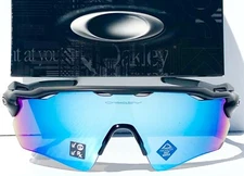 NEW* Oakley RADAR EV Matte Black POLARIZED PRIZM Deep Water H2O Sunglass 9208-55
