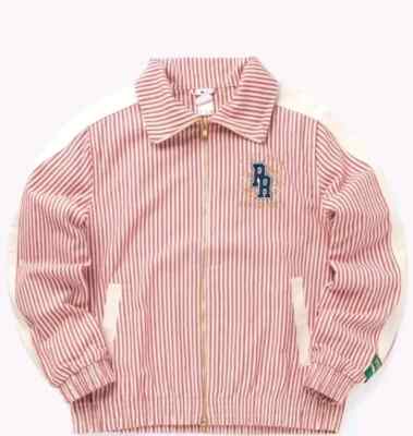 Puma x Rhuigi T7 Summer Striped Full Zip Jacket Red White Men's Sz
