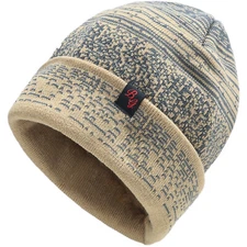 Winter Beanie Hat Warm Knit Hat Men's Daily Beanie Hat Slouchy Knit Skull Cap