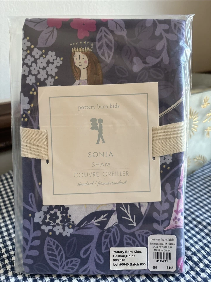 Pottery Barn Disney Pillow Sham Princess Holiday party gift school Girl Kids , - Image 3 of 4