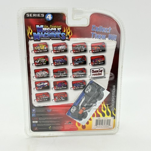 The Original Muscle Machines 1969 Pontiac GTO 2008 Series 4 Blue Car 1:64 Scale - Picture 2 of 12