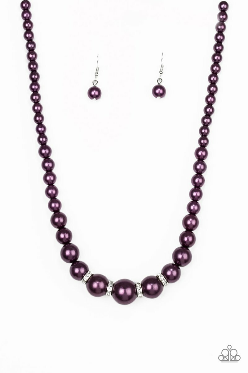 Party Pearls Purple Necklace Paparazzi Faux Pearls | eBay