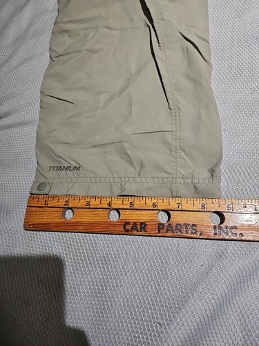 Columbia Titanium Pants Womens Medium Beige Convertible Omni Dry Nylon Trousers - Picture 9 of 16