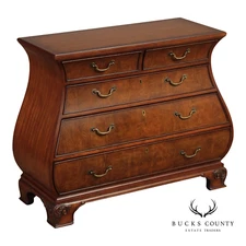 Ethan Allen Townhouse Collection Burlwood Bombe Chest