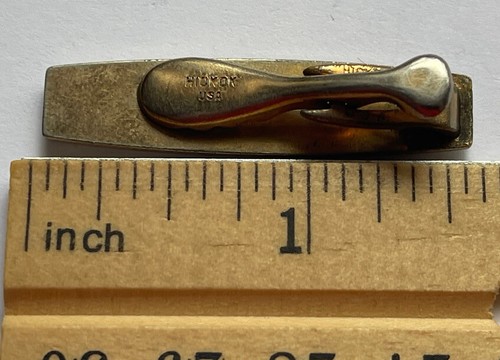 Vintage Gold Tone 3 Hickok Men's Tie Bar Slide Clip JWT-56 - Picture 5 of 9