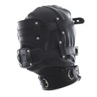 <!--F#f_0-->Head Hood Harness with 5cm Mouth Gags Plugs Slaves Headgear Binding Blindfold<!--F/-->