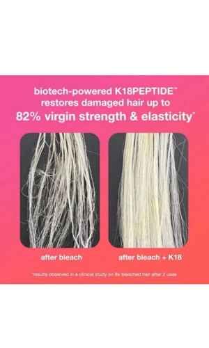 2 X K18 Leave-in Molecular Repair Hair Mask For All Hair Types Hair Care 50ml AU - Picture 3 of 13