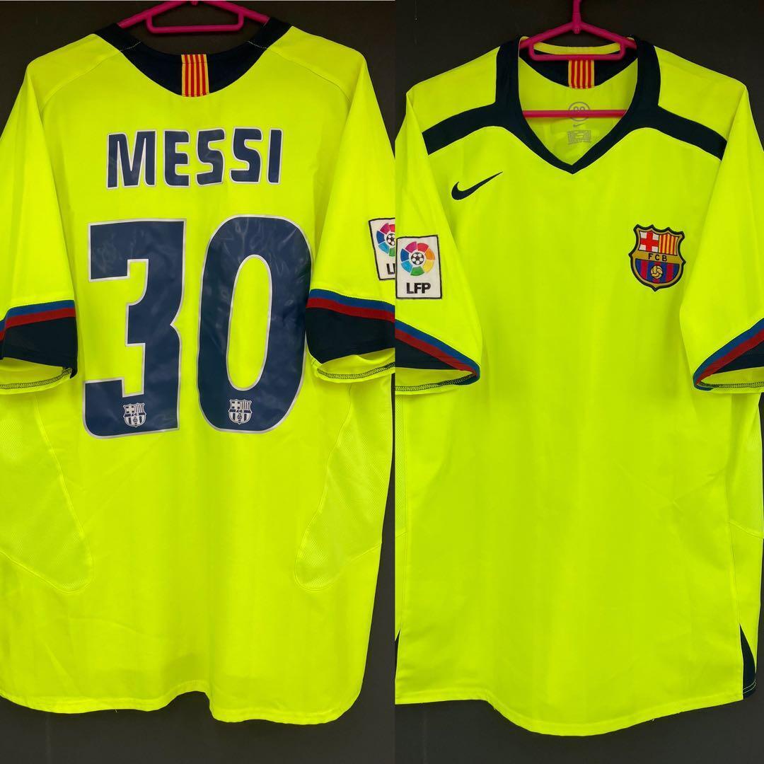 Vintage Lionel Messi Barcelona 05/06 Away Size L Nike Soccer Vintage Lionel Messi Barcelona 05/06 Away Size L Nike Soccer
