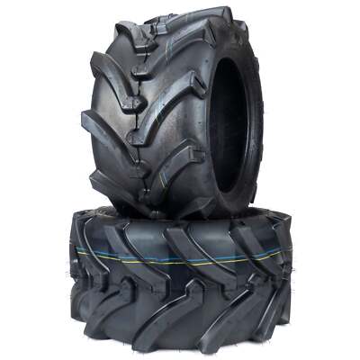 (2) OTR Lawn Trac 18x8.50-10 Bar Lug Tires 4 Ply Rating Heavy Duty