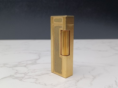 Encendedor de gas Dunhill Rollagas - Chapado en oro - Hecho en Suiza - AM10-1726 - Imagen 3 de 24