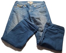 Big Star Women's Jeans Size 29R Remy crop Embroidered Pockets Thick Stitch
