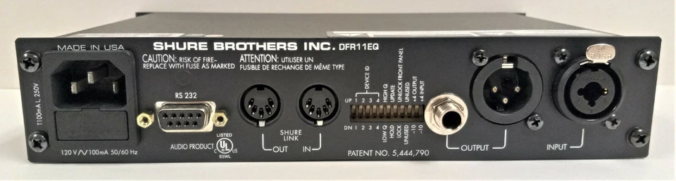 Shure DFR11EQ5 Digital Signal Processor (Equalizer / Feedback Reducer) - Image 3 of 4