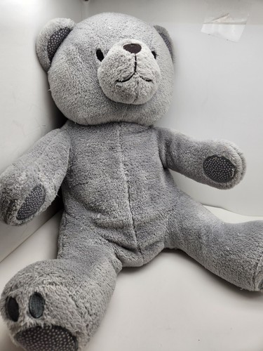 Gray Teddy Bear With Blanket Inside, By Thirty One,12" Sitting
