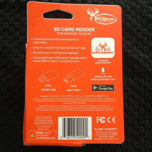 Wildgame Innovations Appview-9 Android SD Card Reader - Picture 2 of 2