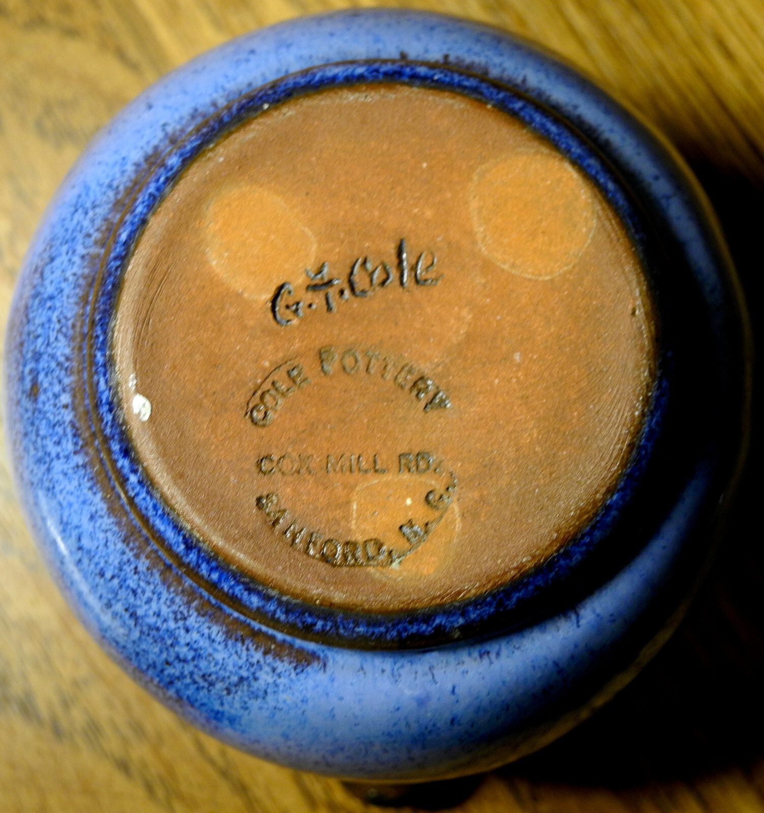 Bowl/Cup with Pouring Spout, G.F. Cole, Cole Pottery, Cox Mill Road