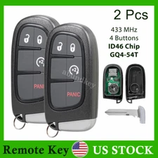 2 For 2013 2014 2015 2016 2017 2018 Dodge RAM Smart Key Prox Remote Fob GQ4-54T