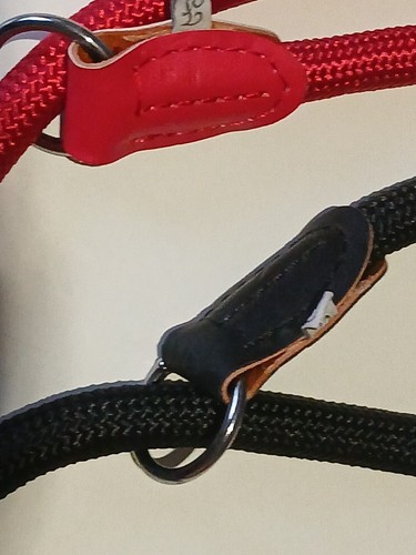 2 Collari In Corda 14mmx50cm( Rosso E Nero) Ferribiella - Foto 3 di 3