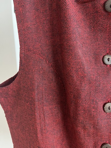 NWT Fabindia Men Sleeveless Jacket Vest Nehru Collar Woven SILK Blue 38 Medium - Picture 13 of 17