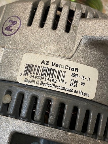 Motorcraft AZ Valucraft Reman Alternator 3507-16-11 | 7760-5S - Picture 2 of 9