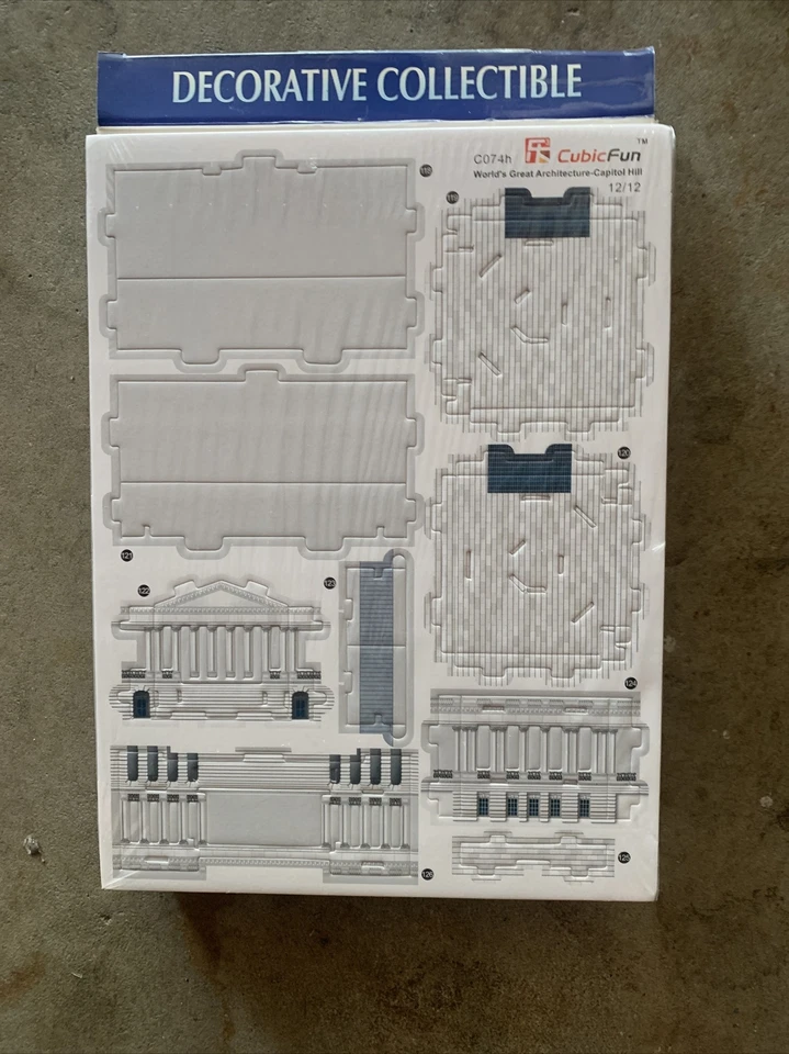 Kit Modelo Puzzle 3D 132 Piezas - Edificio Capitolio EE. UU. Envío Gratis Foto 3 de 4